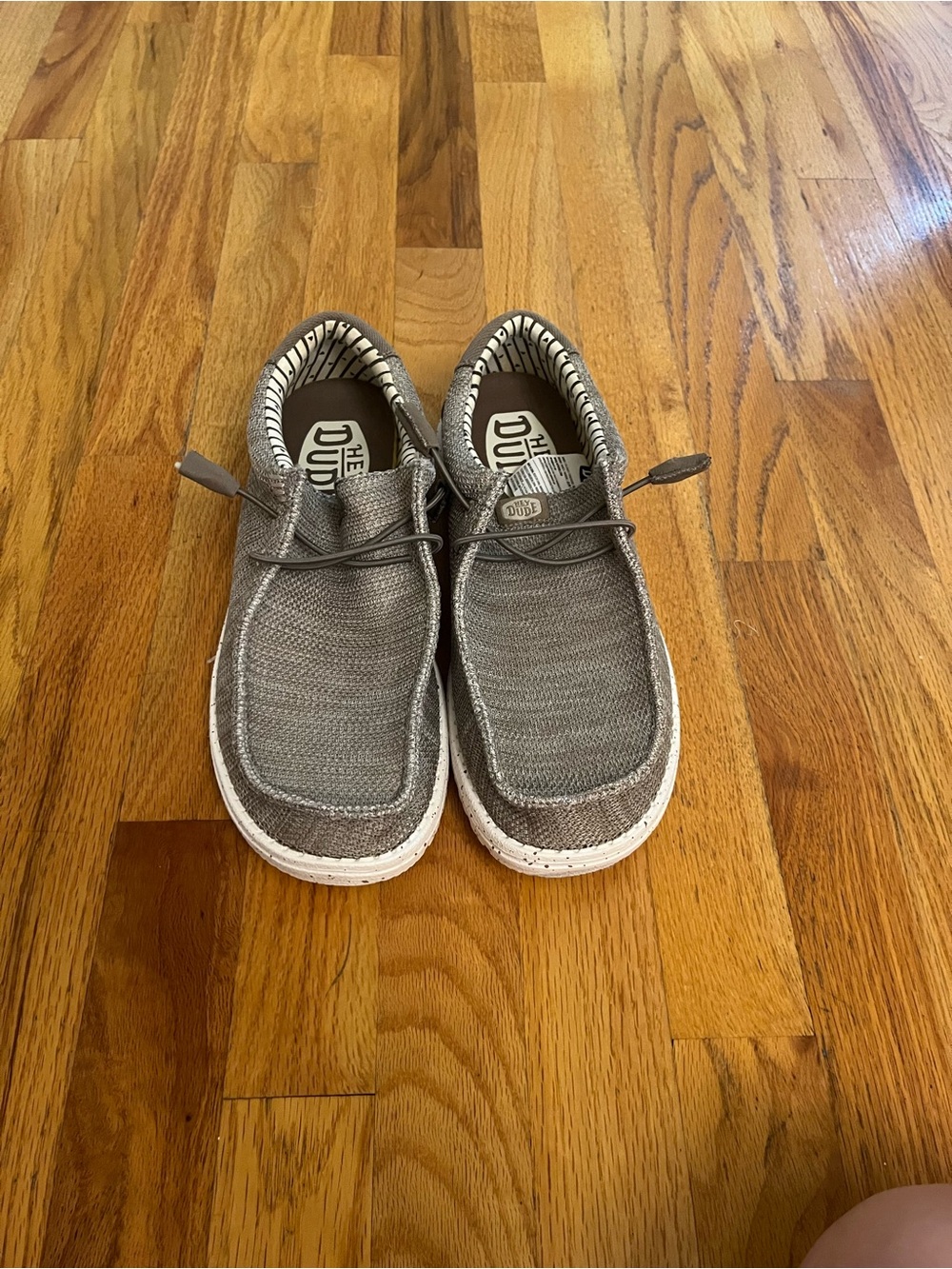 Hey Dude Wally Stretch Sox Brown/Tan Men’s Size 8 Loafers